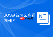UOS系统怎么查看内网IP