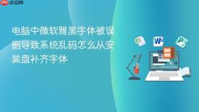电脑中微软雅黑字体被误删导致系统乱码怎么从安装盘补齐字体
