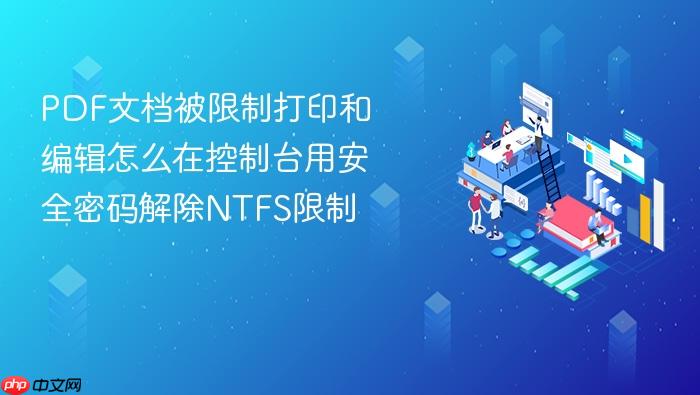pdf文档被限制打印和编辑怎么在控制台用安全密码解除ntfs限制