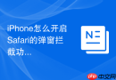 iPhone怎么开启Safari的弹窗拦截功能