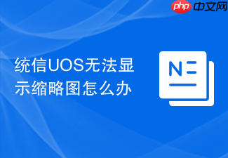 统信uos无法显示缩略图怎么办