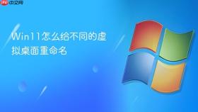 Win11怎么给不同的虚拟桌面重命名