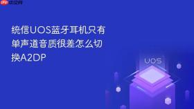 统信uos蓝牙耳机只有单声道音质很差怎么切换a2dp