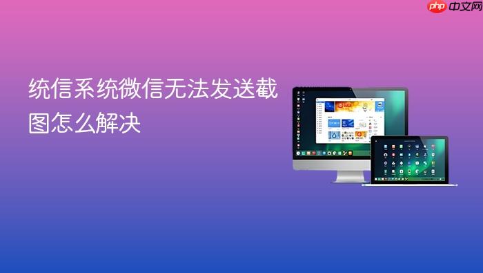 统信系统微信无法发送截图怎么解决
