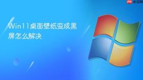 Win11桌面壁纸变成黑屏怎么解决