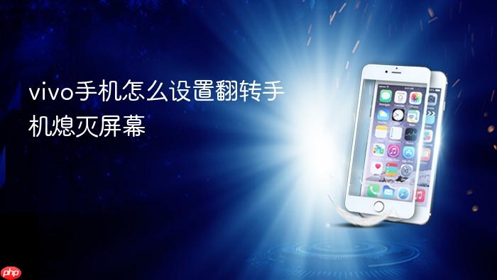 vivo手机怎么设置翻转手机熄灭屏幕