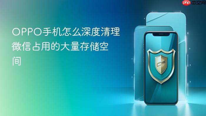 oppo手机怎么深度清理微信占用的大量存储空间