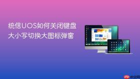 统信UOS如何关闭键盘大小写切换大图标弹窗