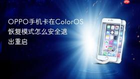 oppo手机卡在coloros恢复模式怎么安全退出重启