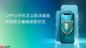 OPPO手机怎么取消桌面双指捏合编辑桌面状态