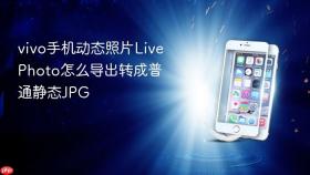 vivo手机动态照片LivePhoto怎么导出转成普通静态JPG
