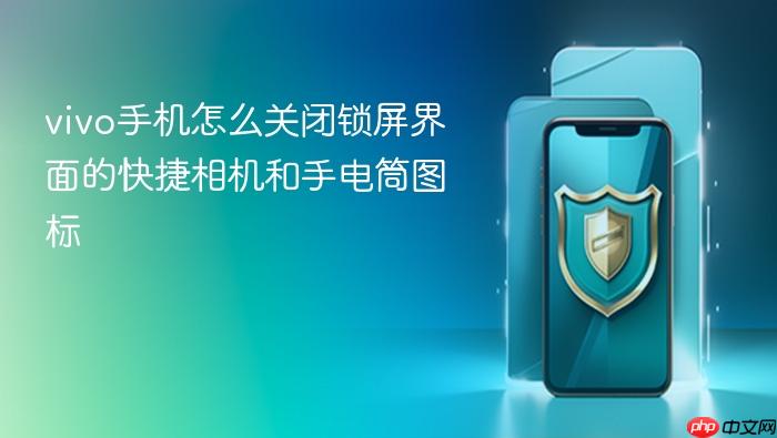 vivo手机怎么关闭锁屏界面的快捷相机和手电筒图标