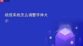 统信系统怎么调整字体大小