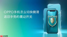 oppo手机怎么切换侧滑返回手势的震动开关