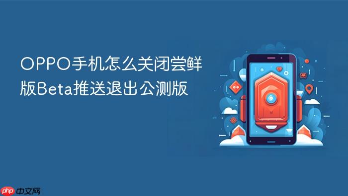 oppo手机怎么关闭尝鲜版beta推送退出公测版