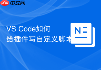 vs code如何给插件写自定义脚本