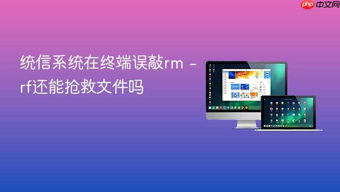 统信系统在终端误敲rm -rf还能抢救文件吗