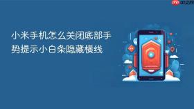 小米手机怎么关闭底部手势提示小白条隐藏横线