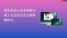 统信系统USB无线网卡插上去没反应怎么查看硬件ID