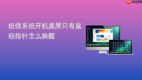 统信系统开机黑屏只有鼠标指针怎么唤醒