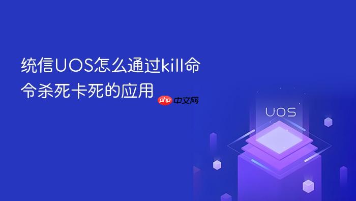 统信uos怎么通过kill命令杀死卡死的应用