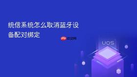 统信系统怎么取消蓝牙设备配对绑定