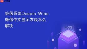 统信系统Deepin-Wine微信中文显示方块怎么解决