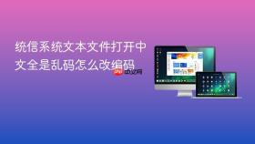 统信系统文本文件打开中文全是乱码怎么改编码