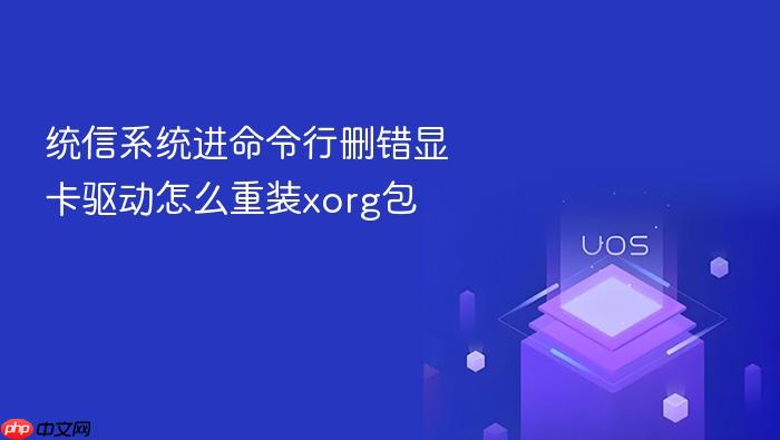 统信系统进命令行删错显卡驱动怎么重装xorg包