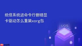 统信系统进命令行删错显卡驱动怎么重装xorg包