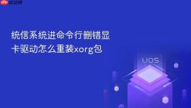 统信系统进命令行删错显卡驱动怎么重装xorg包