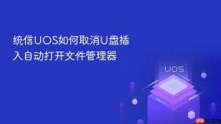 统信UOS如何取消U盘插入自动打开文件管理器