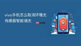 vivo手机怎么取消环境光传感器智能调光