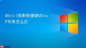 win11投影快捷键win+p失效怎么办