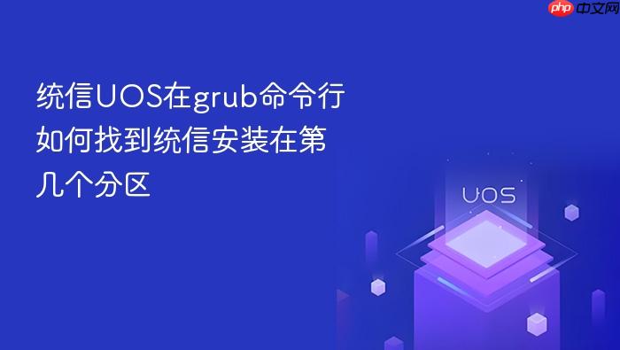 统信uos在grub命令行如何找到统信安装在第几个分区