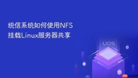 统信系统如何使用nfs挂载linux服务器共享