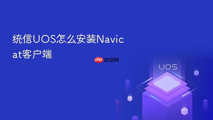 统信uos怎么安装navicat客户端