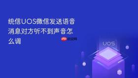 统信uos微信发送语音消息对方听不到声音怎么调