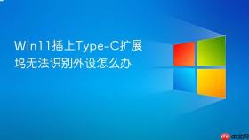 win11插上type-c扩展坞无法识别外设怎么办