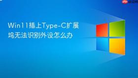Win11插上Type-C扩展坞无法识别外设怎么办