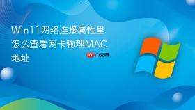 win11网络连接属性里怎么查看网卡物理mac地址