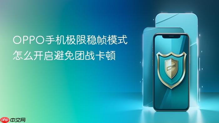 oppo手机极限稳帧模式怎么开启避免团战卡顿