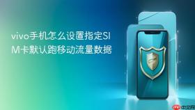 vivo手机怎么设置指定SIM卡默认跑移动流量数据