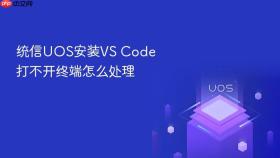 统信UOS安装VS Code打不开终端怎么处理