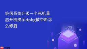 统信系统升级一半死机重启开机提示dpkg被中断怎么修复