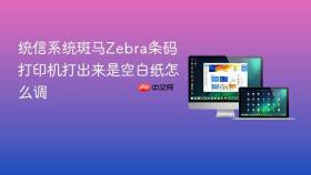 统信系统斑马Zebra条码打印机打出来是空白纸怎么调