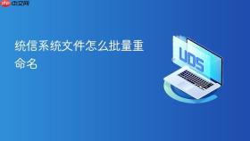 统信系统文件怎么批量重命名