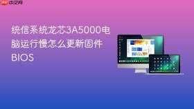 统信系统龙芯3a5000电脑运行慢怎么更新固件bios
