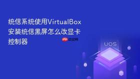 统信系统使用VirtualBox安装统信黑屏怎么改显卡控制器