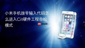 小米手机拨号输入代码怎么进入Cit硬件工程自检模式